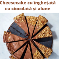 Cheesecake cu înghețată cu ciocolată și alune